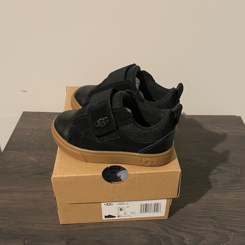 Size 6 Black UGG shoes for boys